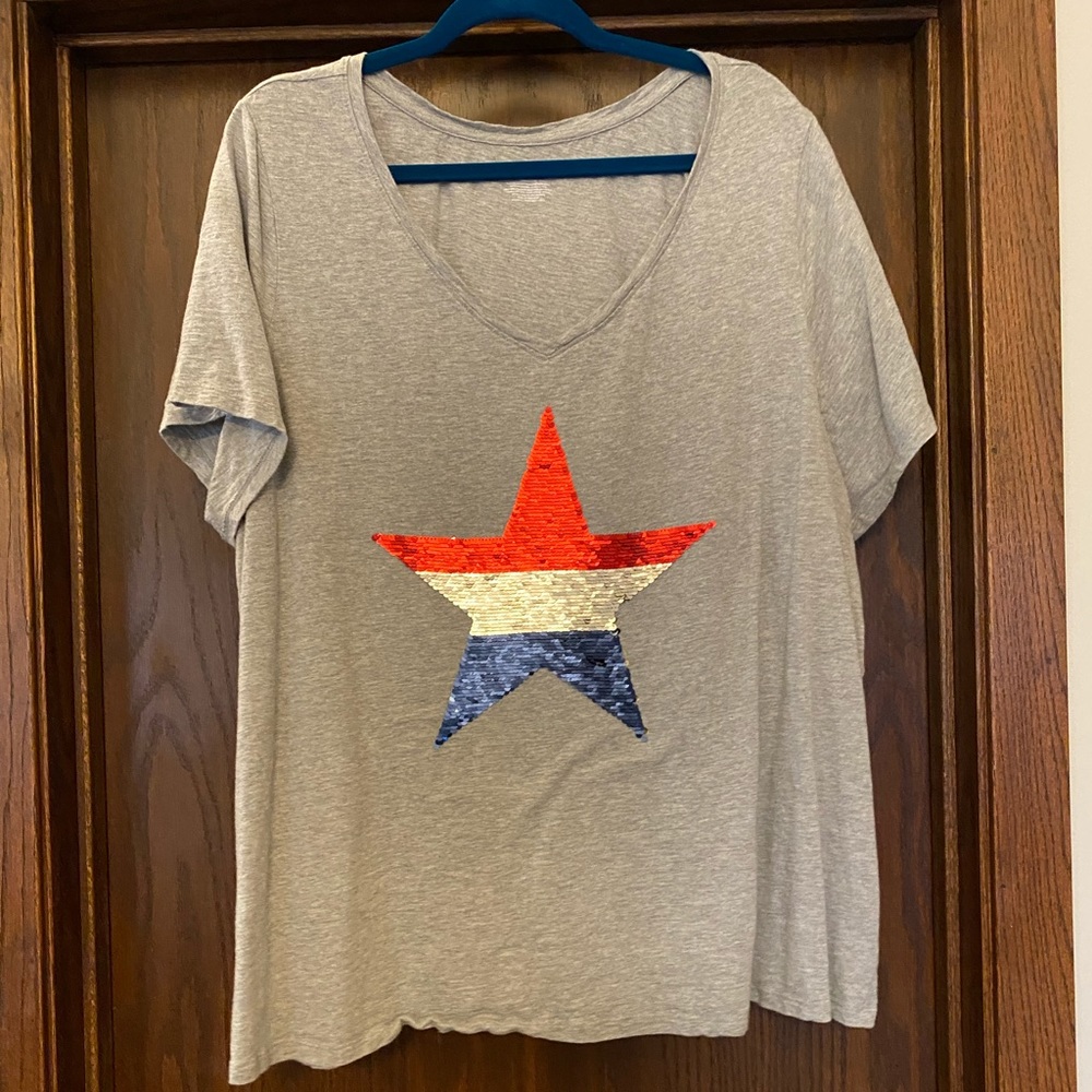 Lane Bryant sequins tee